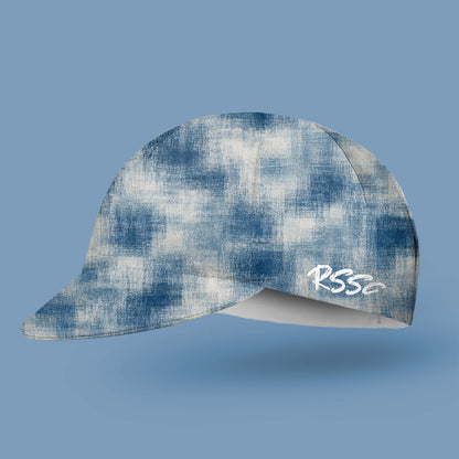 Blurred Blue Print Cycling Cap