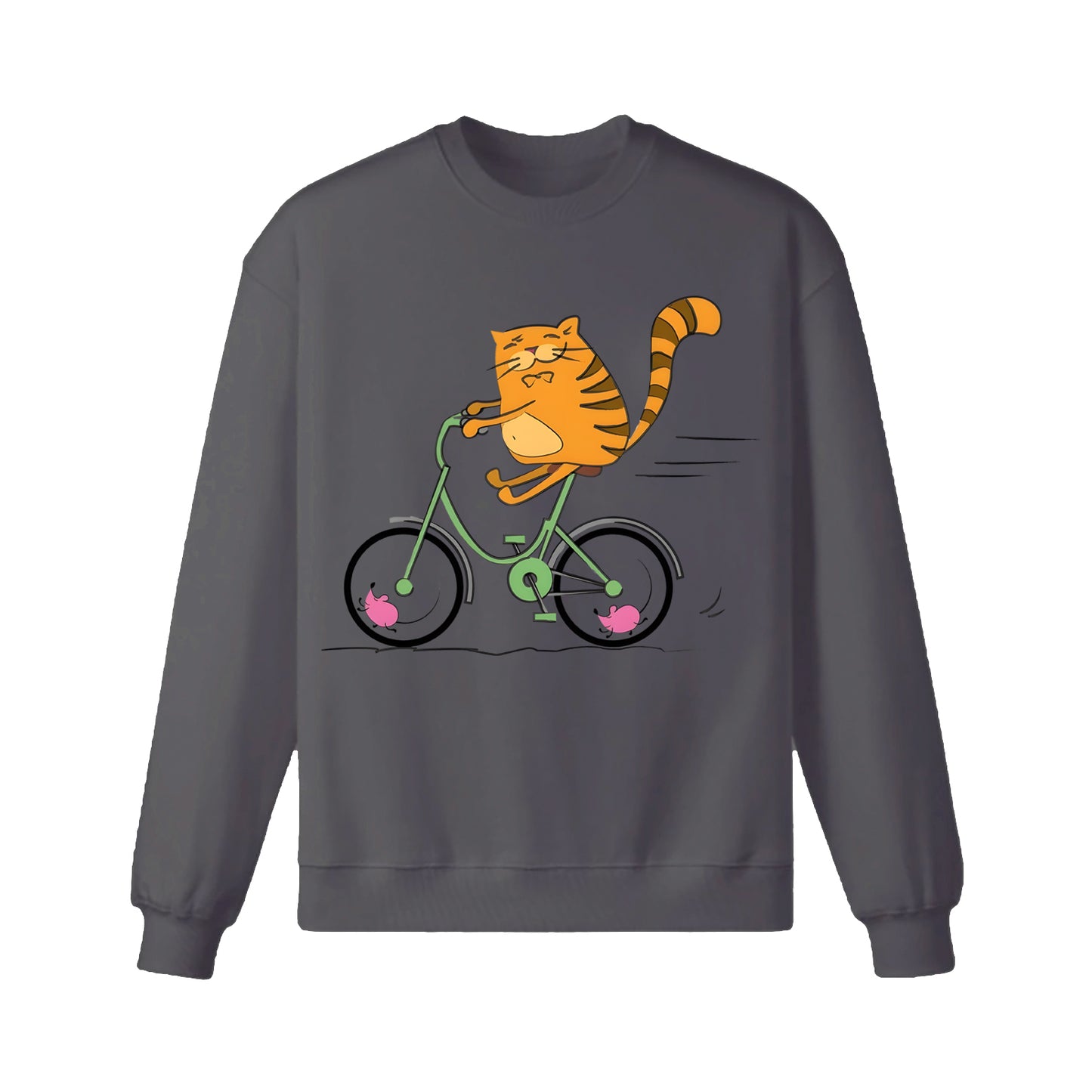 Sweat-shirt cycliste buveur de café