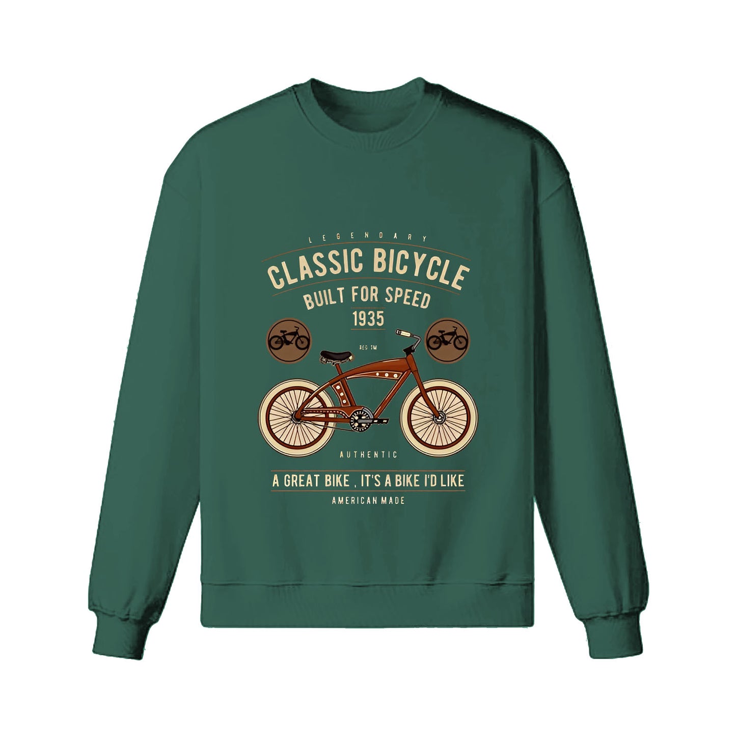 Sweat-shirt cycliste buveur de café