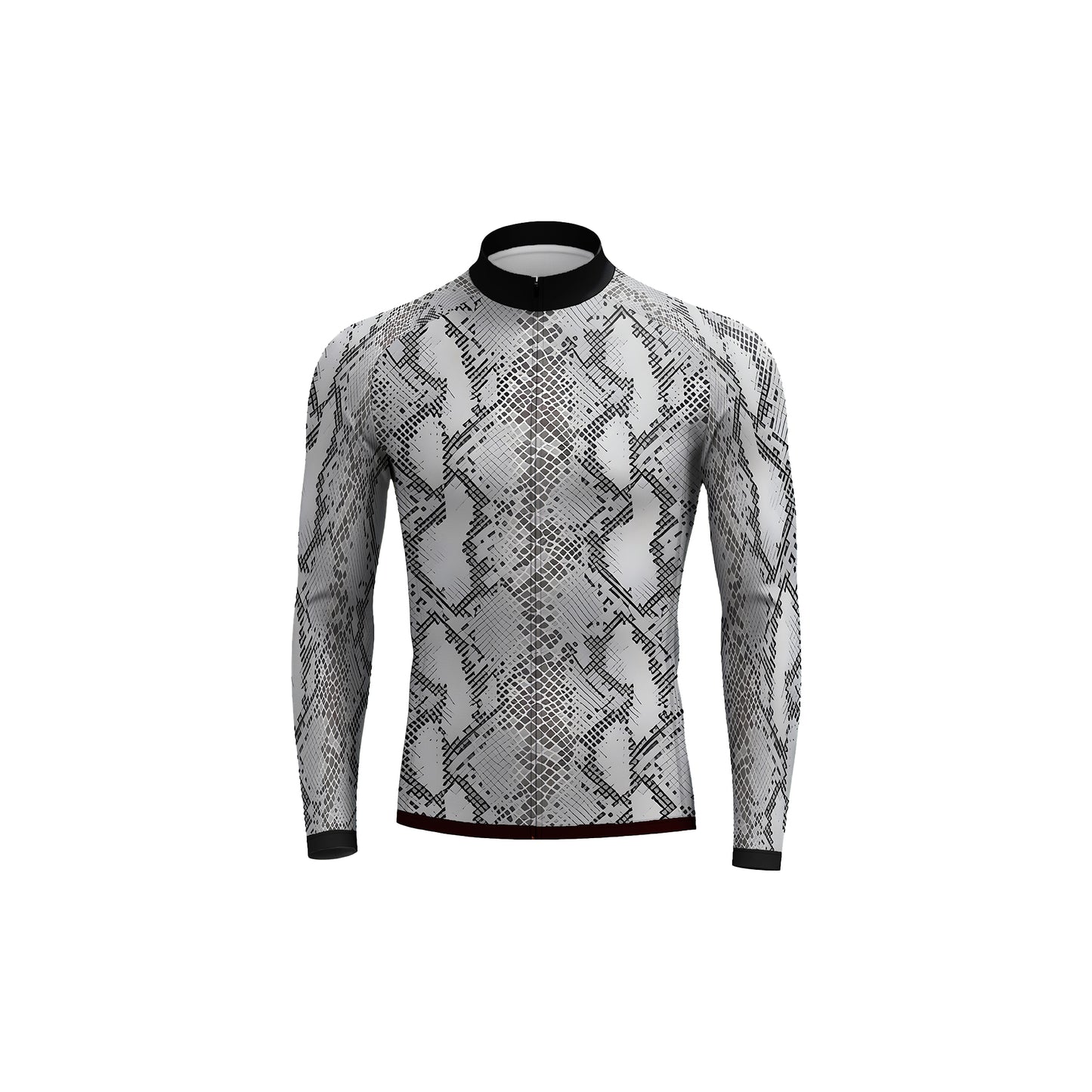 Python-like pattern Men's Long Sleeve Cycling Kit