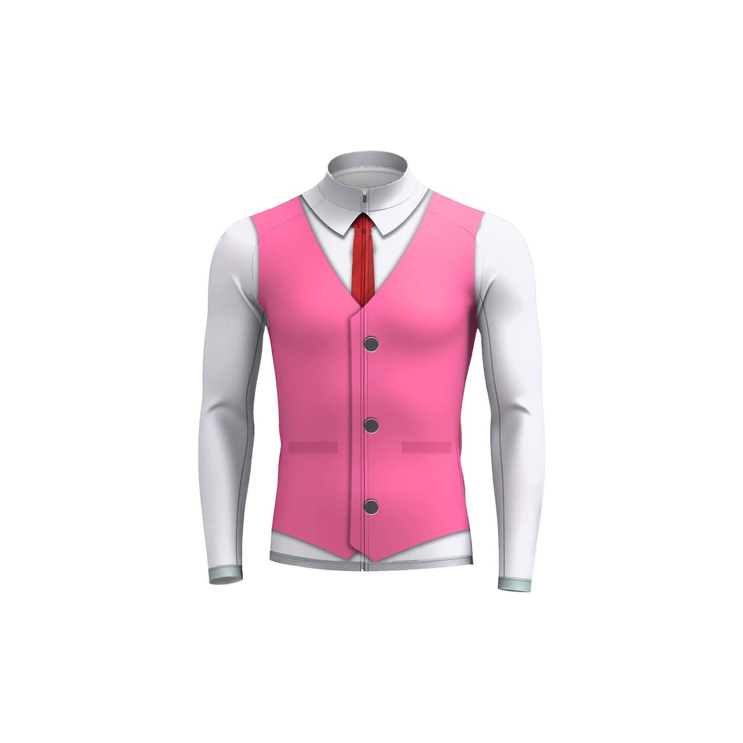 Elegant Thug Pink Men's Long Sleeve Cycling Kit