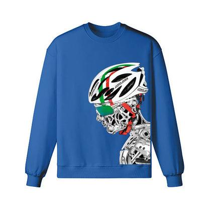 Sweat-shirt cycliste buveur de café