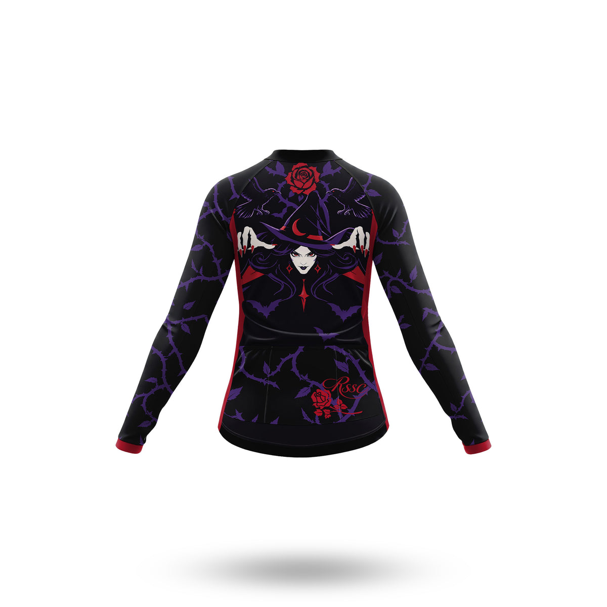 Completo da ciclismo da donna a maniche lunghe Colorful Abstract Movement