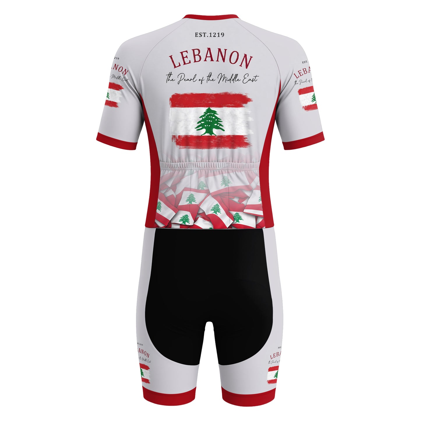 Lebanon Men's Short Sleeve Triathlon Suit