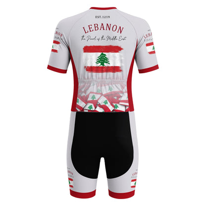 Lebanon Men's Short Sleeve Triathlon Suit