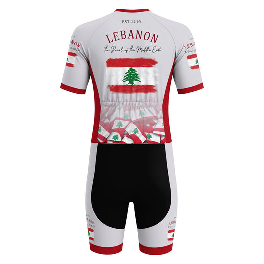Lebanon Men's Short Sleeve Triathlon Suit