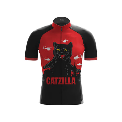 cat gatzilla Men's Short Sleeve Cycling Kit