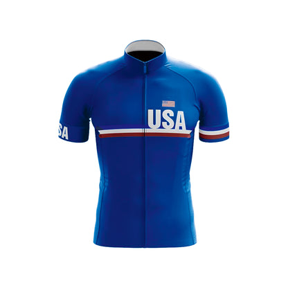 Tenue de cyclisme à manches courtes pour homme « États-Unis »