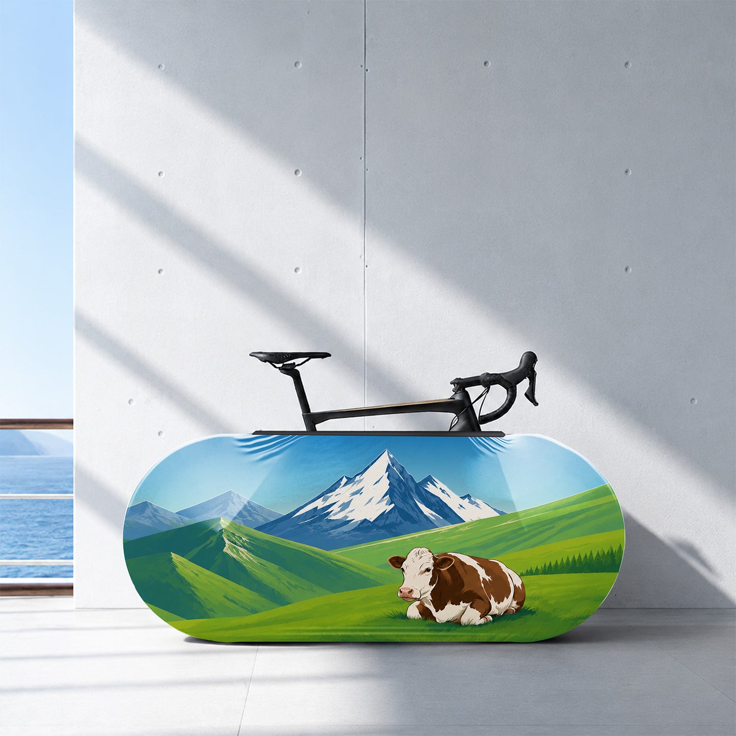Swiss Cow Bicycle Wheels Cover