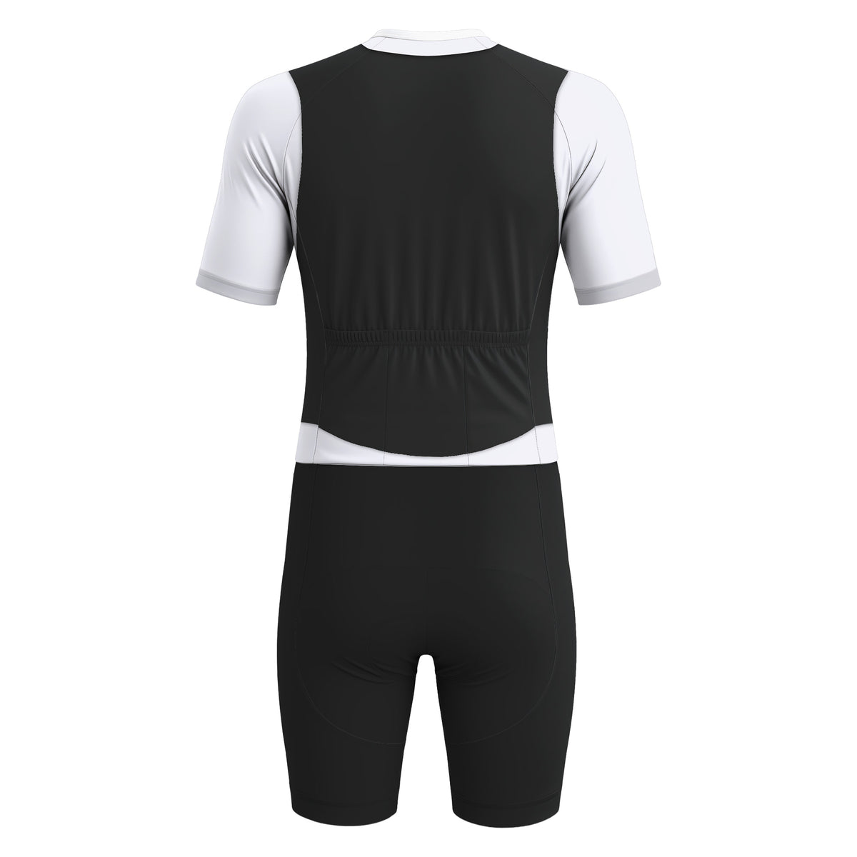 Elegant Thug Black Men's Short Sleeve Triathlon Suit