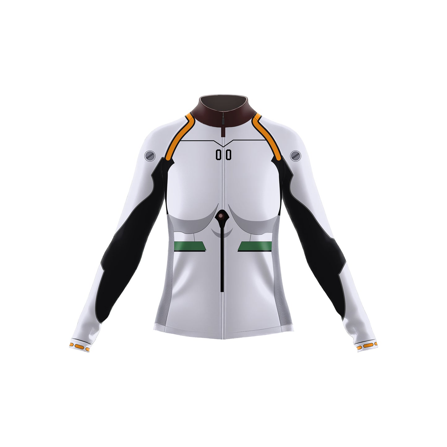 White Combat Suit Women's Long Sleeve Cycling Kit
