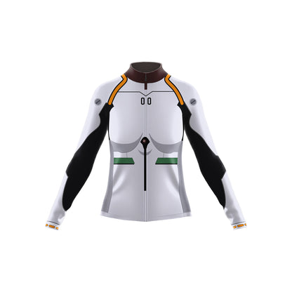 White Combat Suit Women's Long Sleeve Cycling Kit