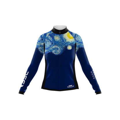 Starry Night Women's Long Sleeve Cycling Kit
