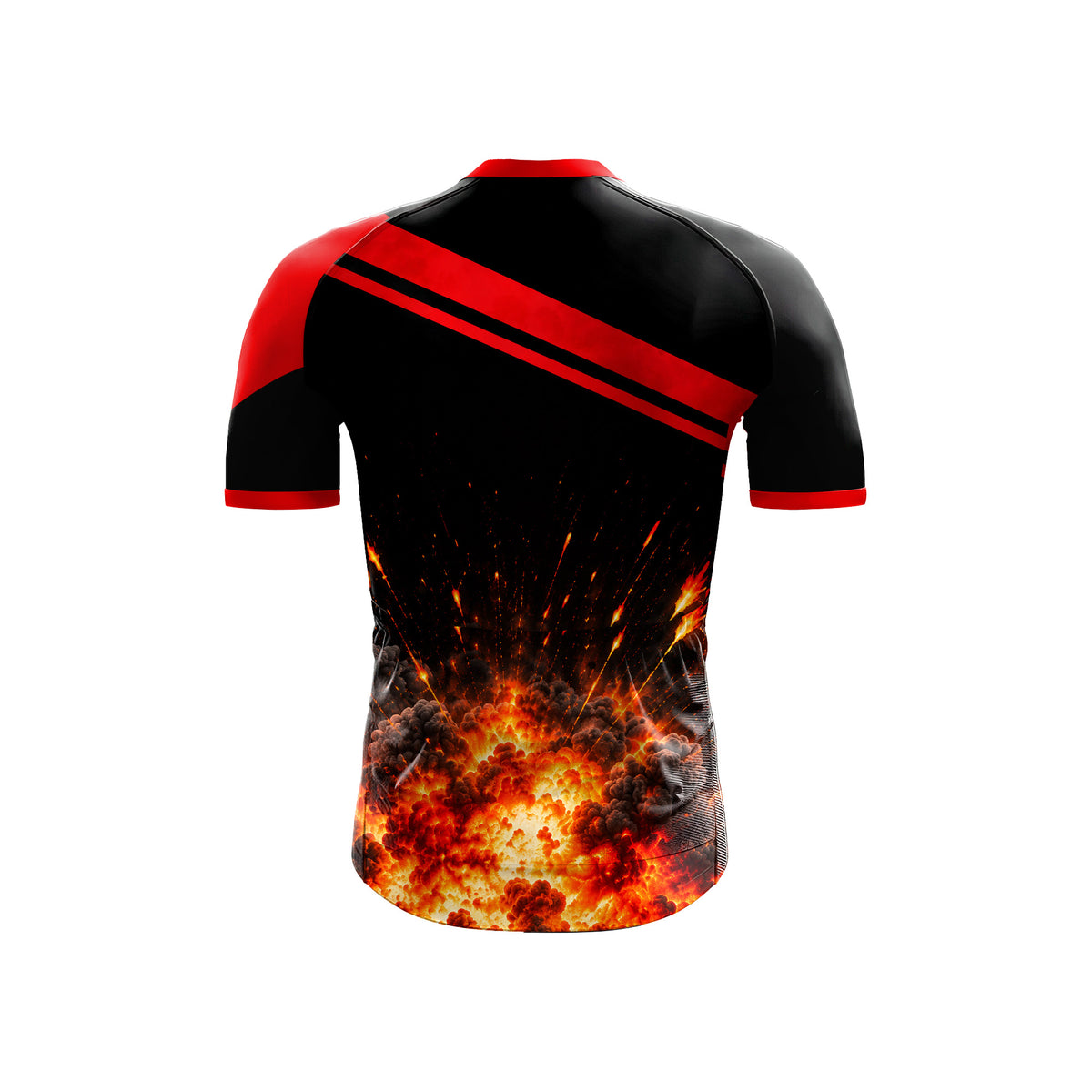 Kurzarm-Radtrikot für Herren „Belgian Surrealismus“