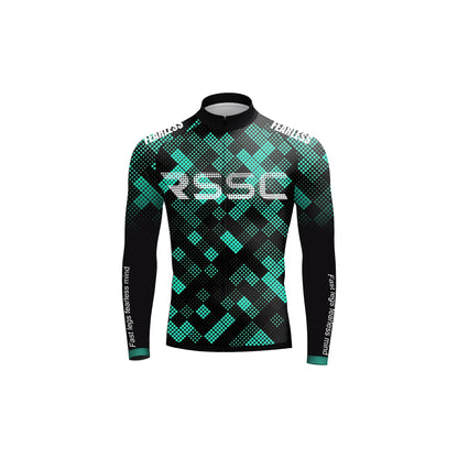 Fearless Green Men's Long Sleeve Cycling Kit