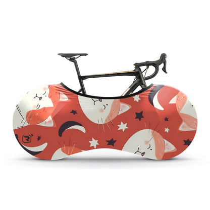 Yellow Kitten Bicycle Wheels Cover