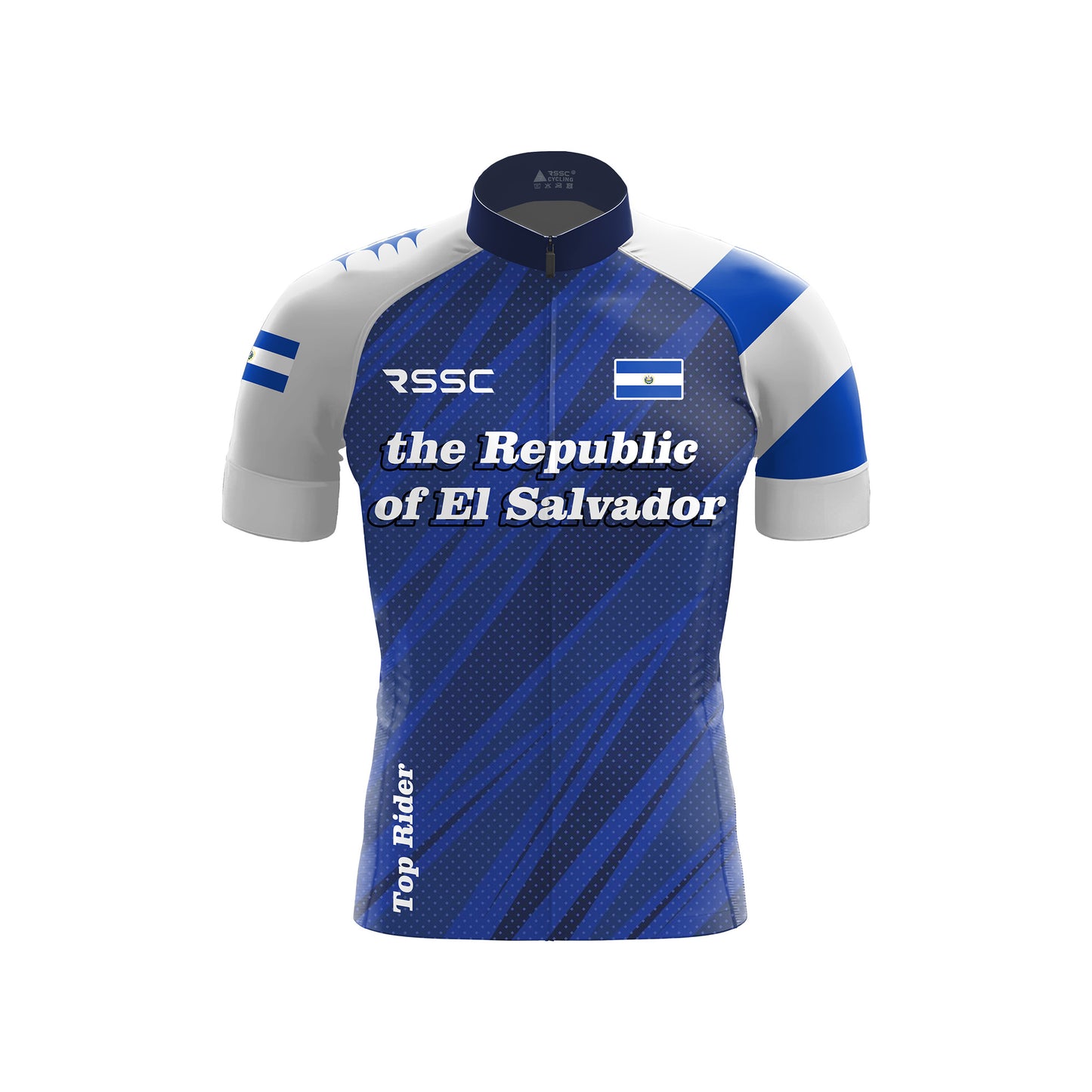 The Republic of El Salvador Men's Short Sleeve Cycling Kit