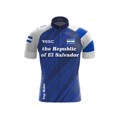 The Republic of El Salvador Men's Short Sleeve Cycling Kit