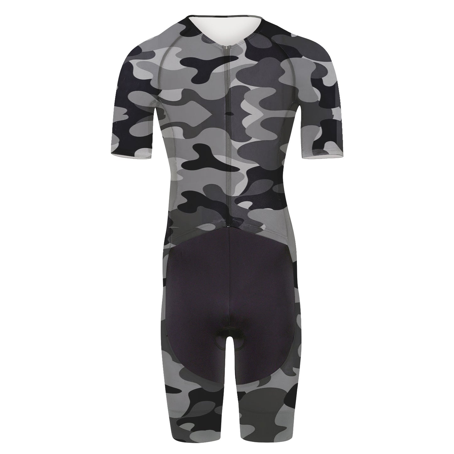 Gray Camo Men's Triathlon Suit