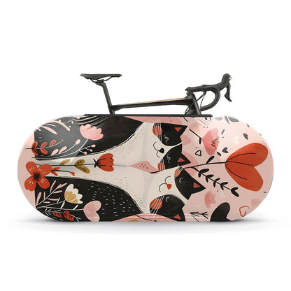 Cat In Love Bicycle Wheels Cover