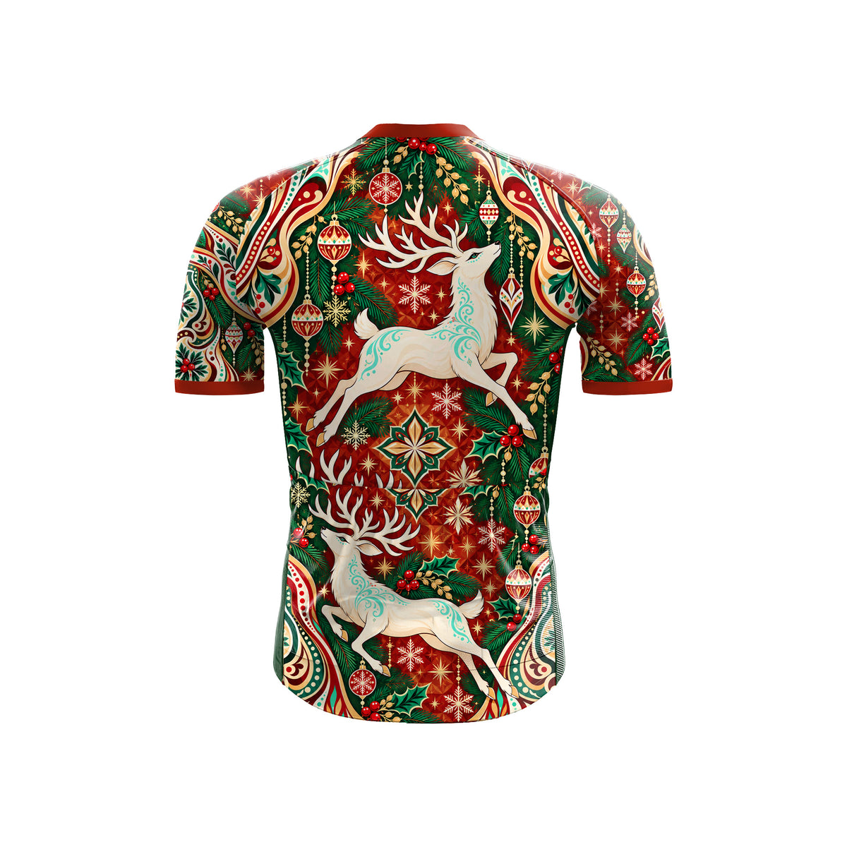 Kurzarm-Radtrikot für Herren „Belgian Surrealismus“