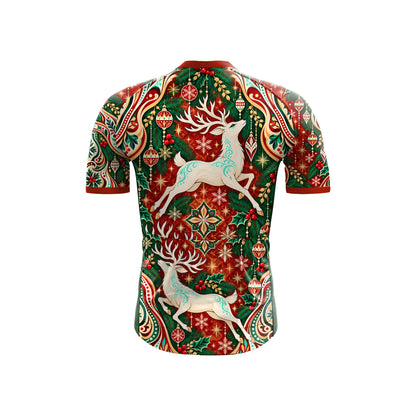 Kurzarm-Radtrikot für Herren „Belgian Surrealismus“