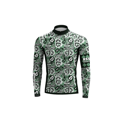 RSSC Bitcoin Graffiti Men's Long Sleeve Cycling Kit