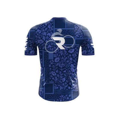 Kurzarm-Radtrikot für Herren „Belgian Surrealismus“