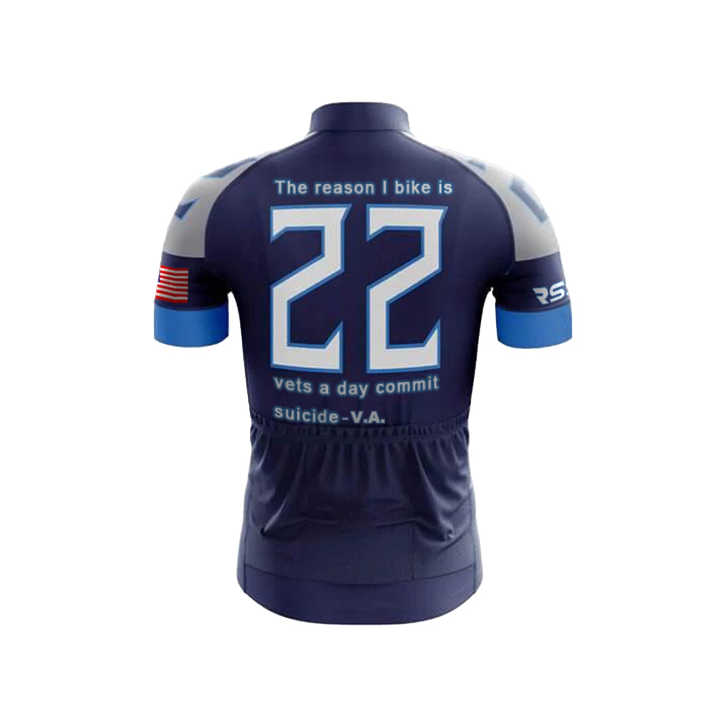 Pedal for Veterans' Mental Health Men's Short Sleeve Cycling Kit