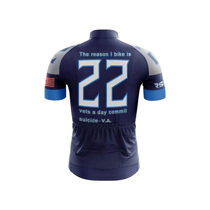 Pedal for Veterans' Mental Health Men's Short Sleeve Cycling Kit