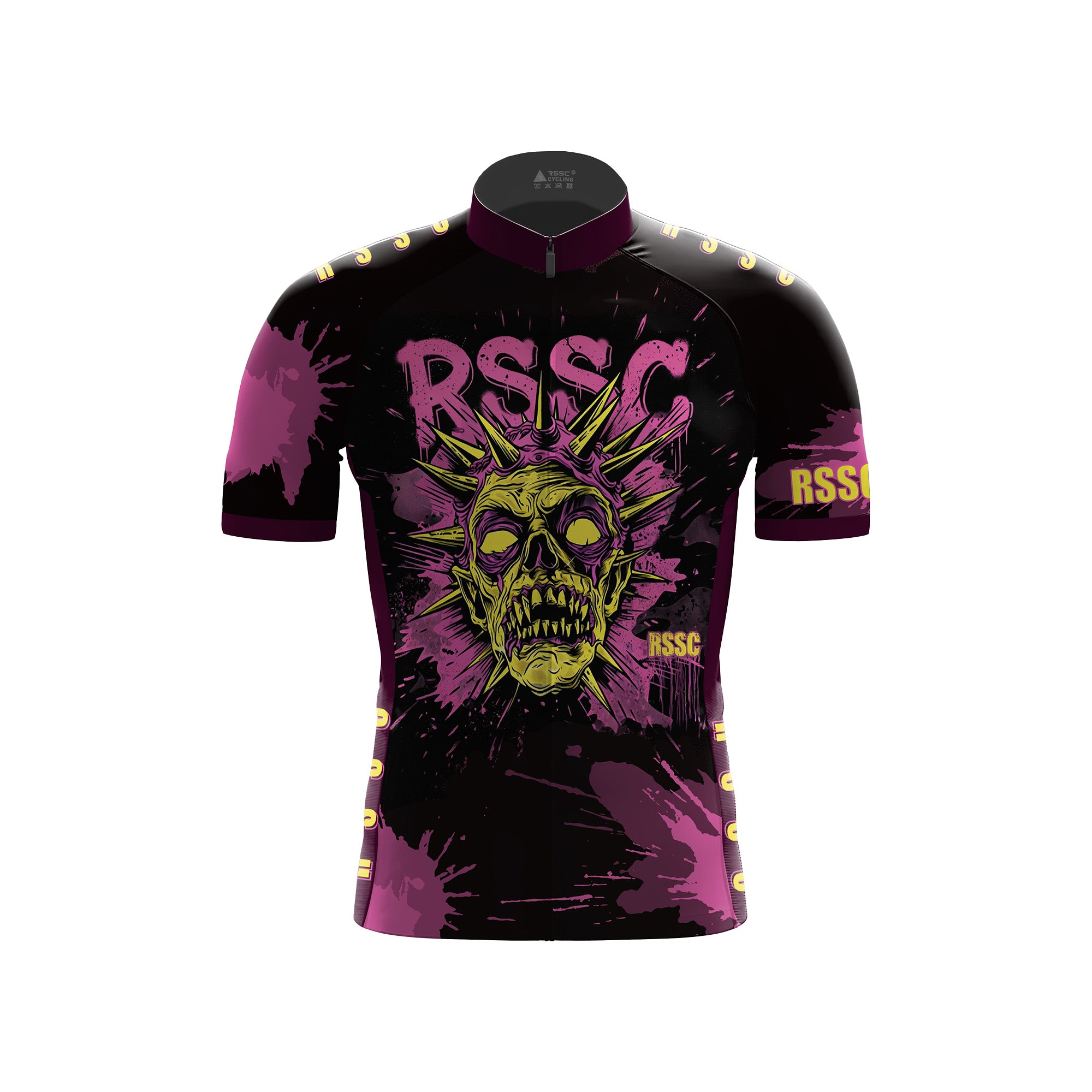 Punk Splatter Men's Short Sleeve Cycling Kit - Bold & Stylish