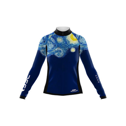 Starry Night Women's Long Sleeve Cycling Kit