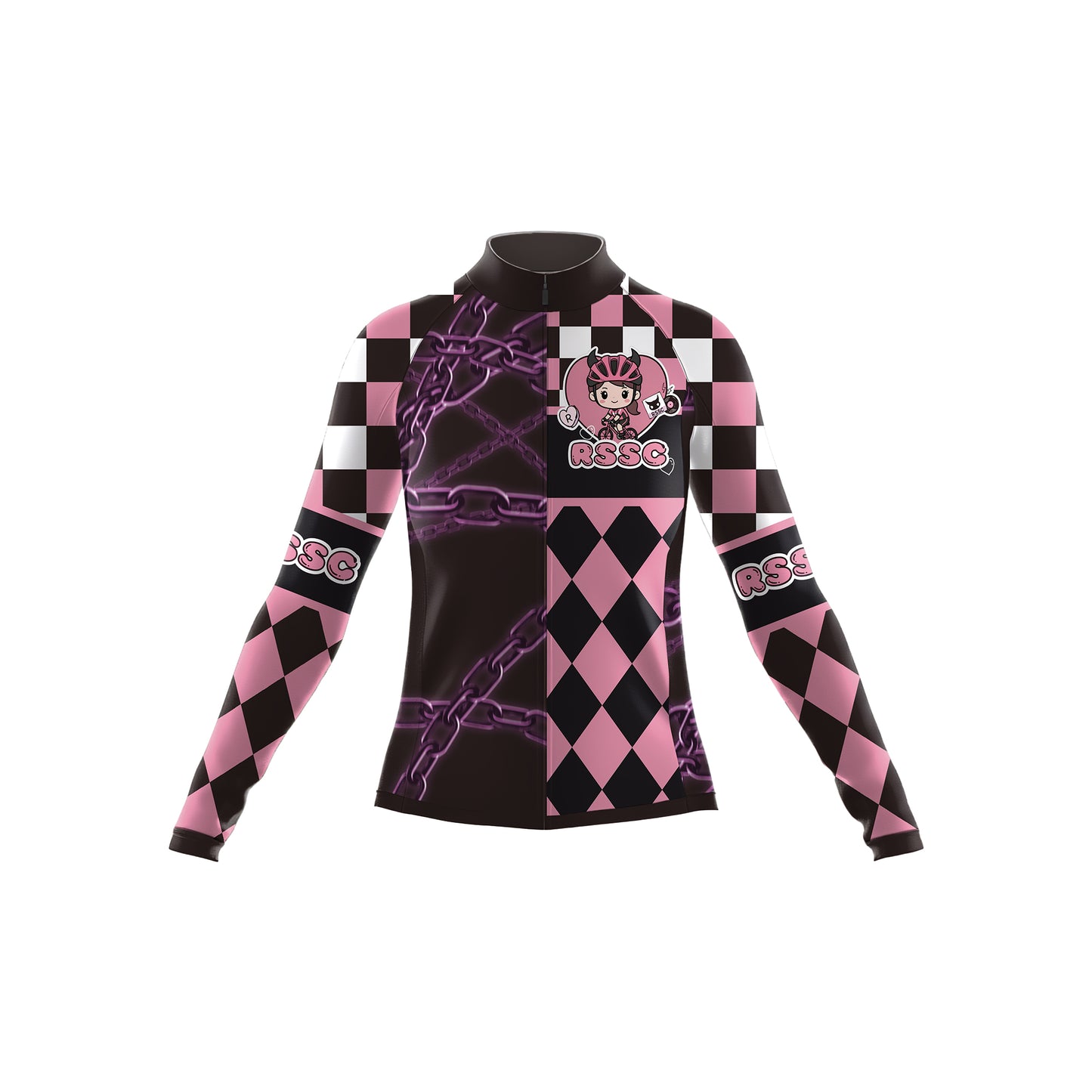 The Punk Blossom Women's Long Sleeve Cycling Kit