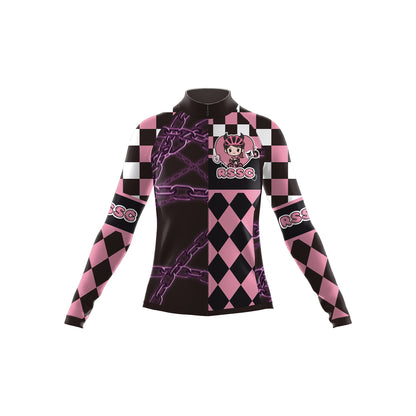 The Punk Blossom Women's Long Sleeve Cycling Kit