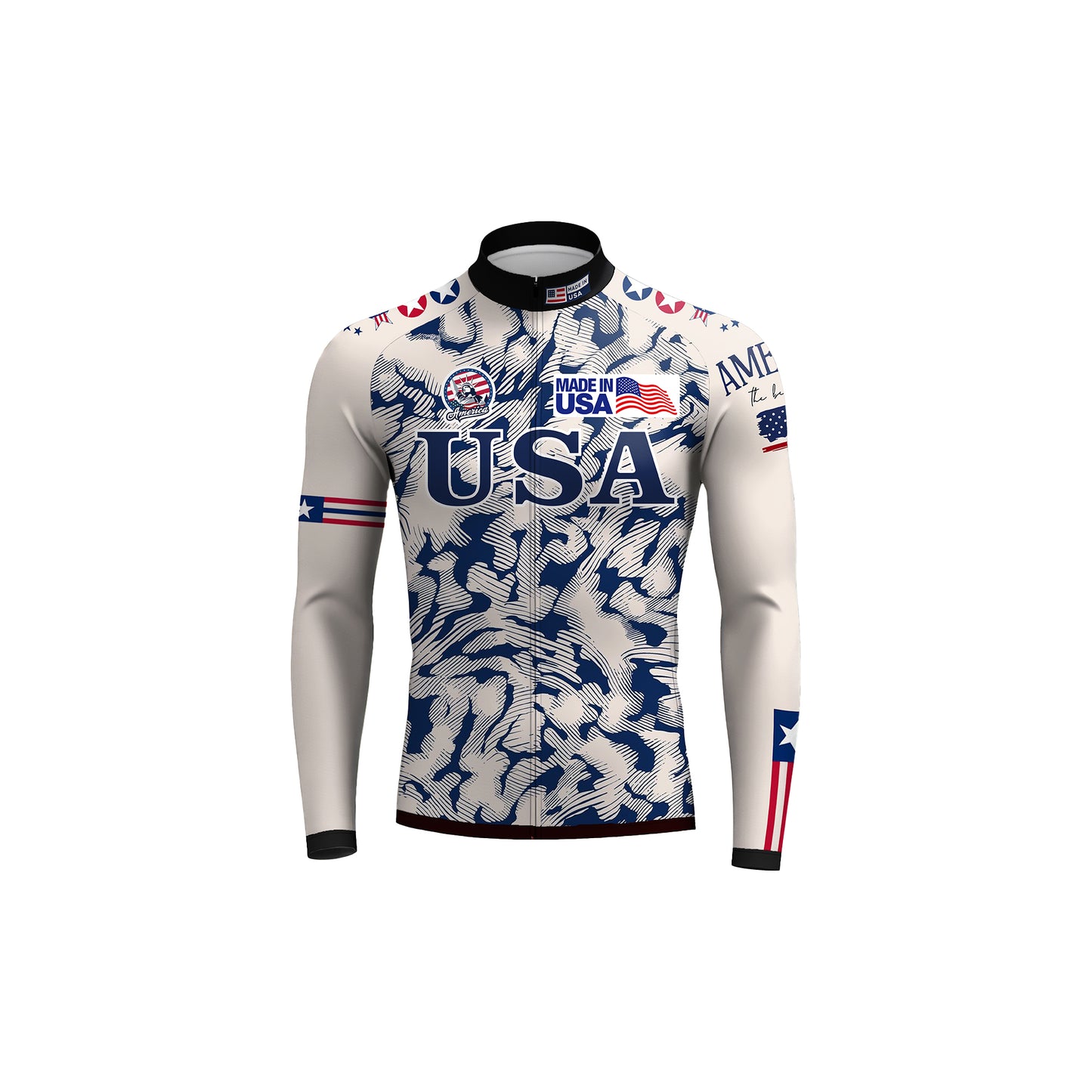 American cyclist  Men's Long Sleeve Cycling Kit