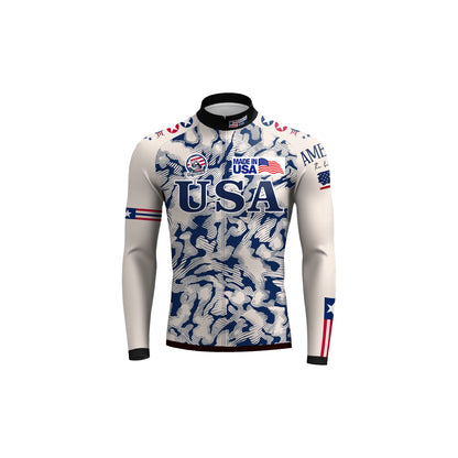 American cyclist  Men's Long Sleeve Cycling Kit