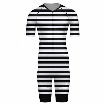 The Victorian Stripe Men's Triathlon Suit