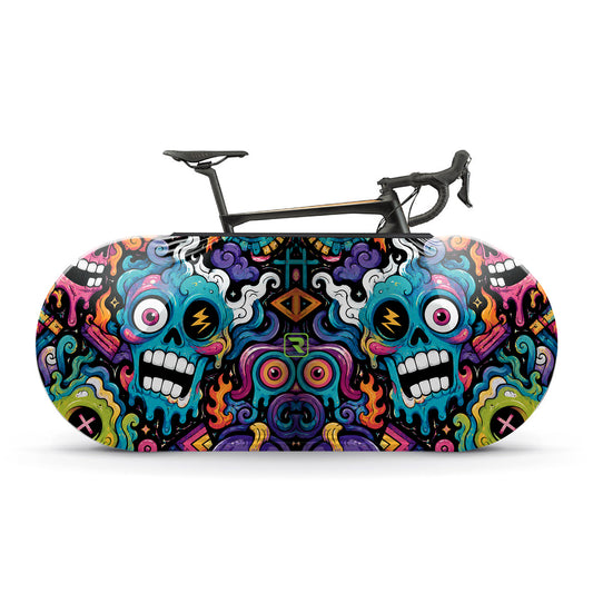 Alien Creatures Multicolor  Bicycle Wheels Cover