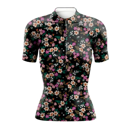 Small Colorful Flowers Women's Short Sleeve Cycling Kit