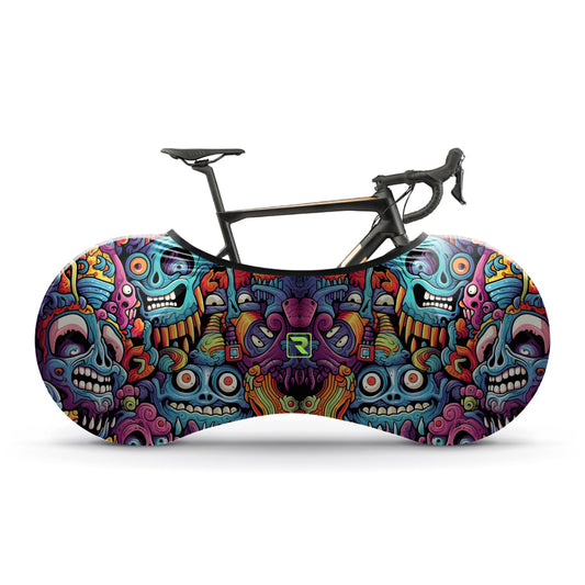 Alien Creatures Multicolor  Bicycle Wheels Cover