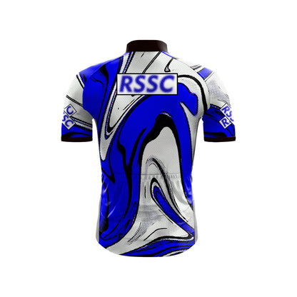 Cobalt Swirl Men's Short Sleeve Cycling Kit