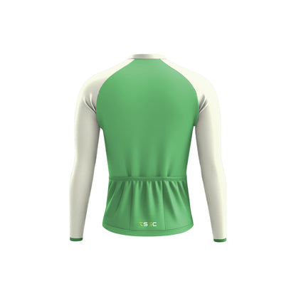 Vibrant Azure Edge Men's Long Sleeve Cycling Kit
