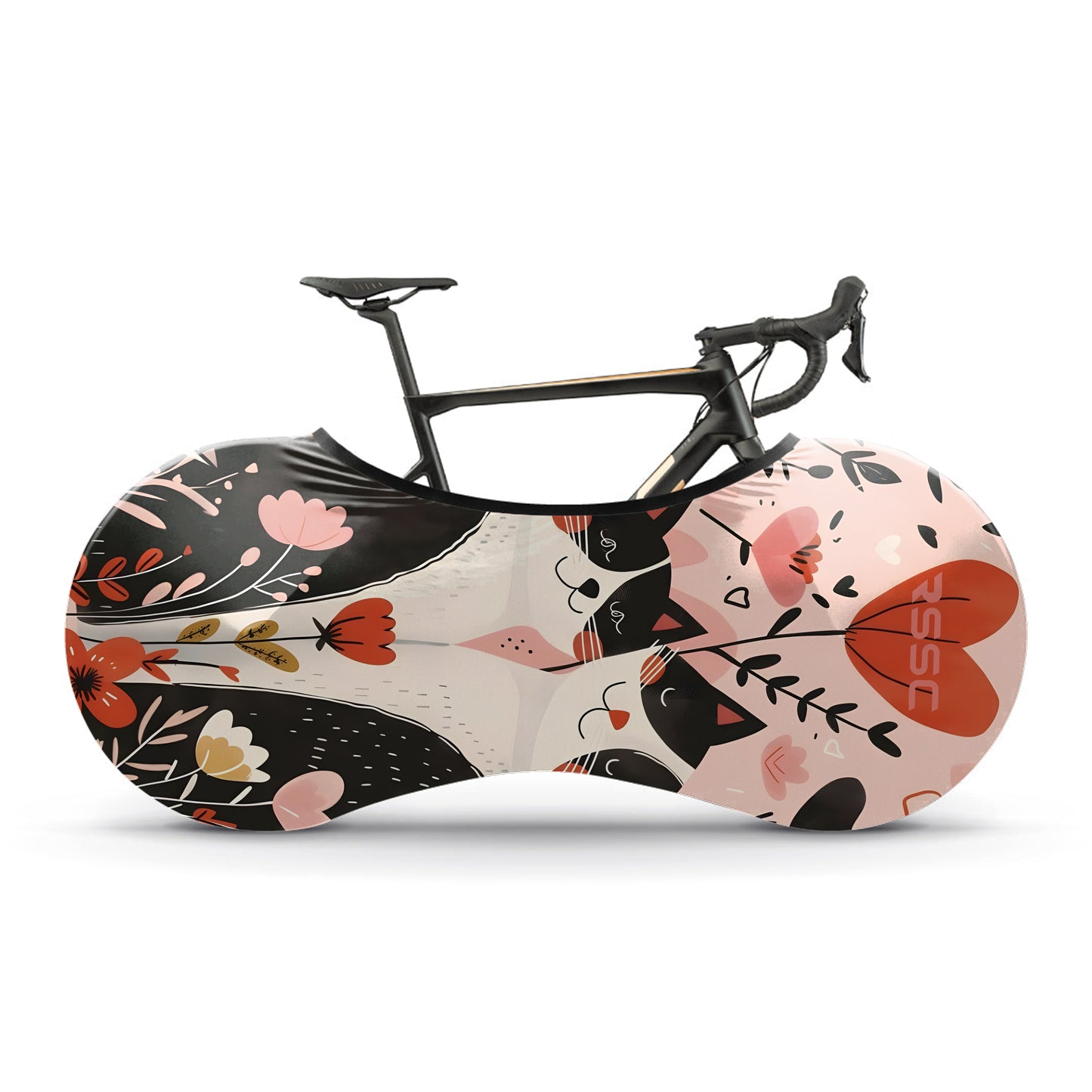 Cat In Love Bicycle Wheels Cover