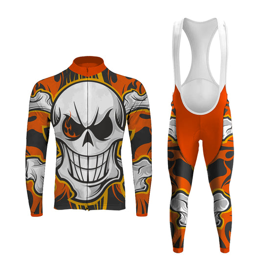 Skull Bone Men's Long Sleeve Cycling Kit