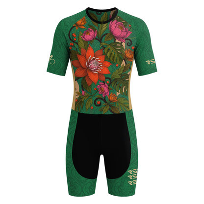 Jungle Tempo Men's Short Sleeve Triathlon Suit