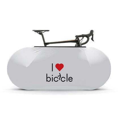 I Love Bicycle Title Bicycle Wheels Cover