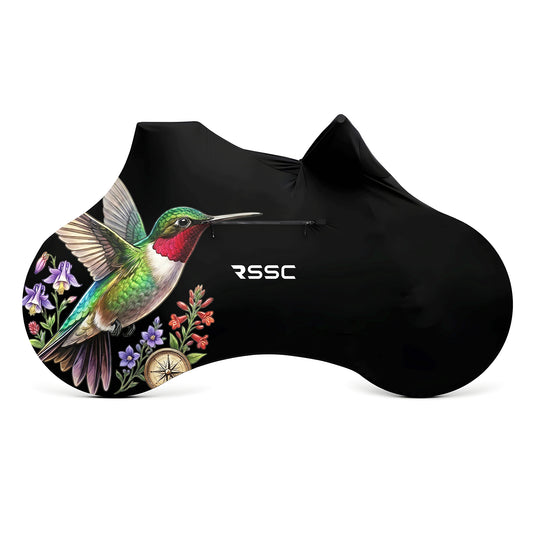 Hummingbird Among Flowers Bicycle Full Cover