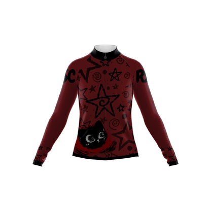 Star Black Cat Women's Long Sleeve Cycling Kit
