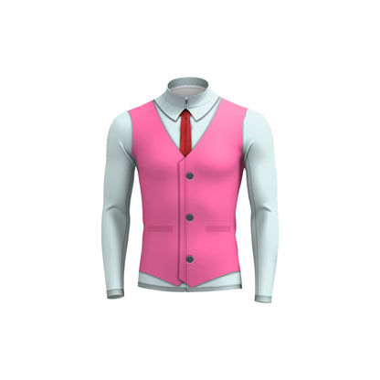 Elegant Thug Pink Men's Long Sleeve Cycling Kit