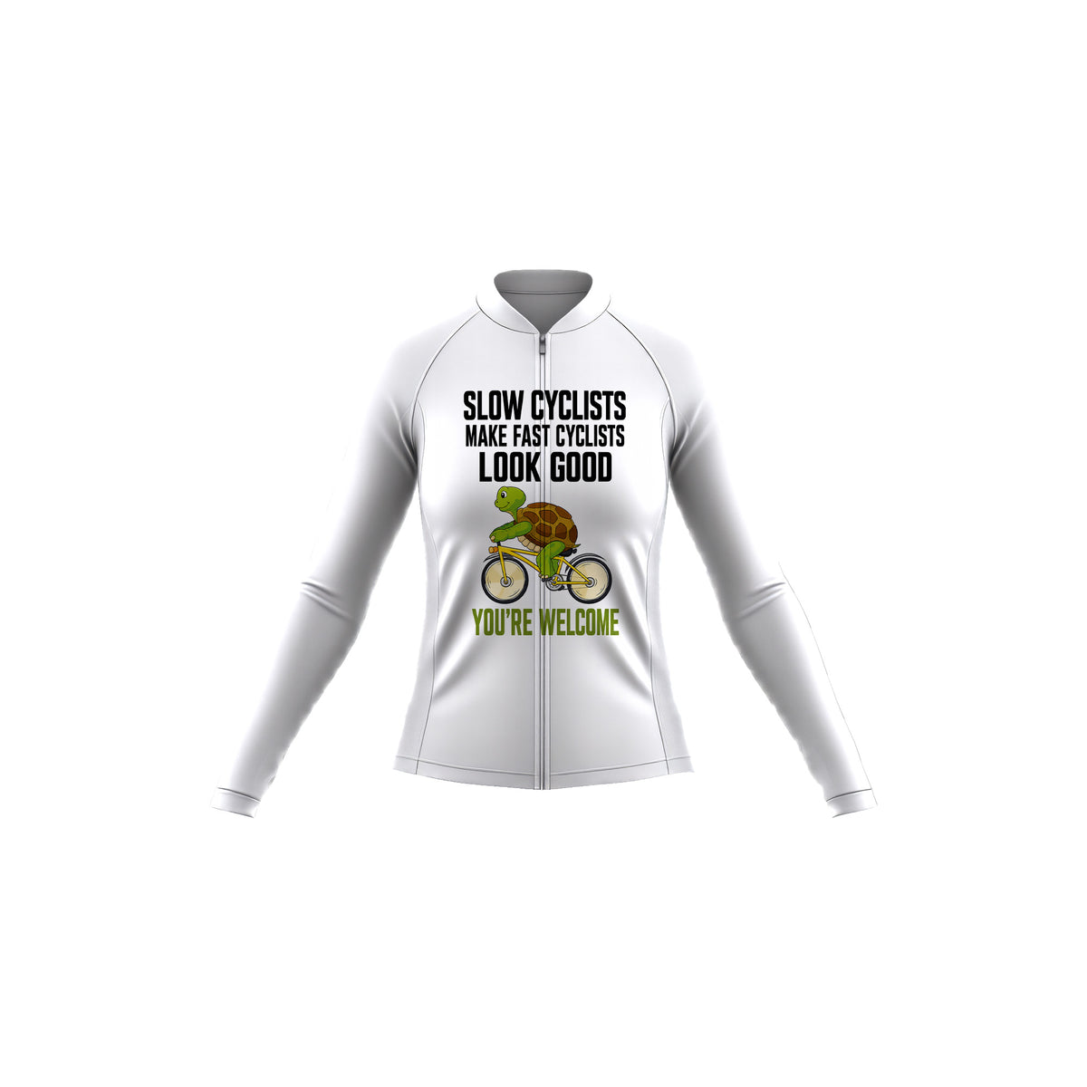 Kit de ciclismo de manga larga para mujer Los ciclistas lentos hacen que los ciclistas rápidos se vean bien